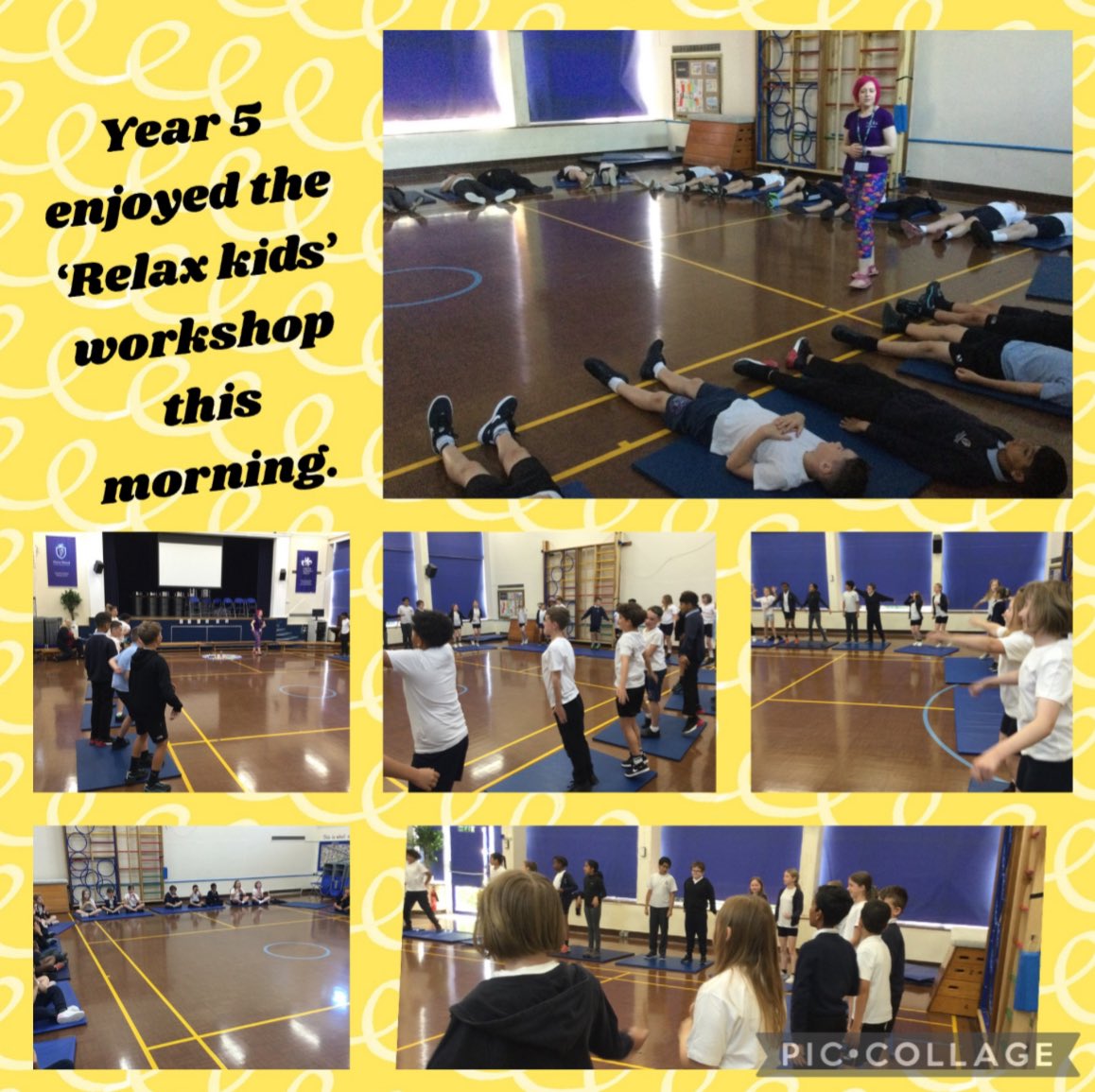 PWPrimary's tweet image. Healthy Living Week, Griffins across the school were treated to a Relax Kids workshop. They learnt some self-help strategies to manage worries. Many children commented about how calming the workshop was and how much they enjoyed it.