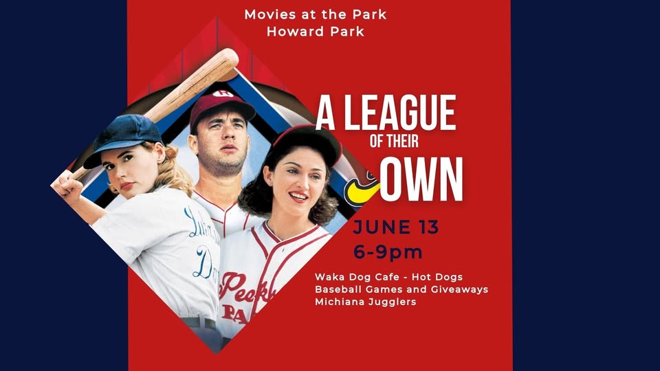 SoftballComplex's tweet image. Join us this Friday the 13th at Howard Park for a special screening of A League of Their Own! Enjoy a fun, baseball-themed evening packed with activities for the whole family.