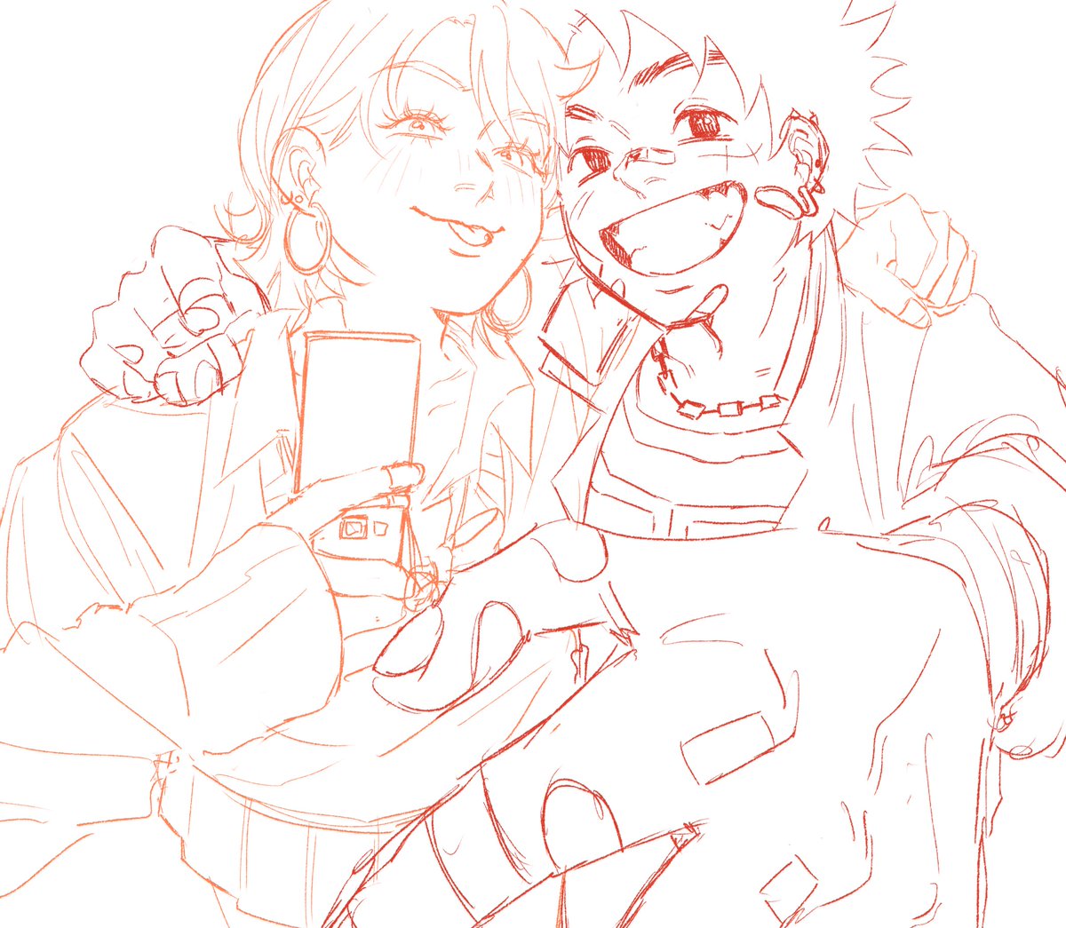 achiepy's tweet image. Gyaru Nami x Punk Luffy in a fish lens WIP
A menace in their area
#lunami