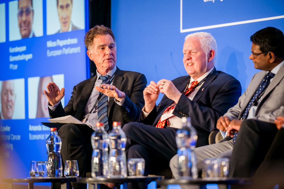 3/4 Nikos Papandreo, Member of the European Parliament &amp; its Public Health Committee,  re-emphasised the importance of cancer research ‘Europe’s fight against cancer must be grounded in both evidence &amp; equity. We must embed research into every part of the cancer care pathway."