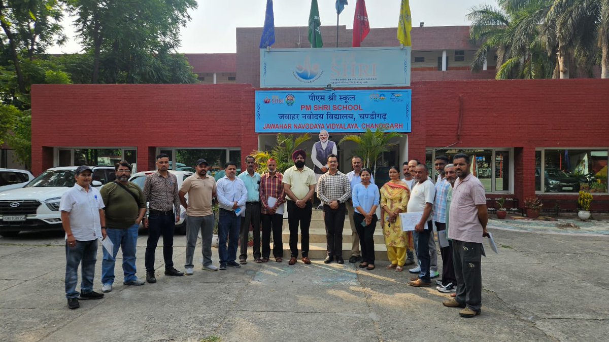 "Great meals start with skilled hands and spotless kitchens." 
Dr. Sucharu Sharma celebrates the culinary champs at JNV Chandigarh’s training program, mastering techniques, hygiene, and safety for healthier school meals! #SkillDevelopment #HealthyCooking