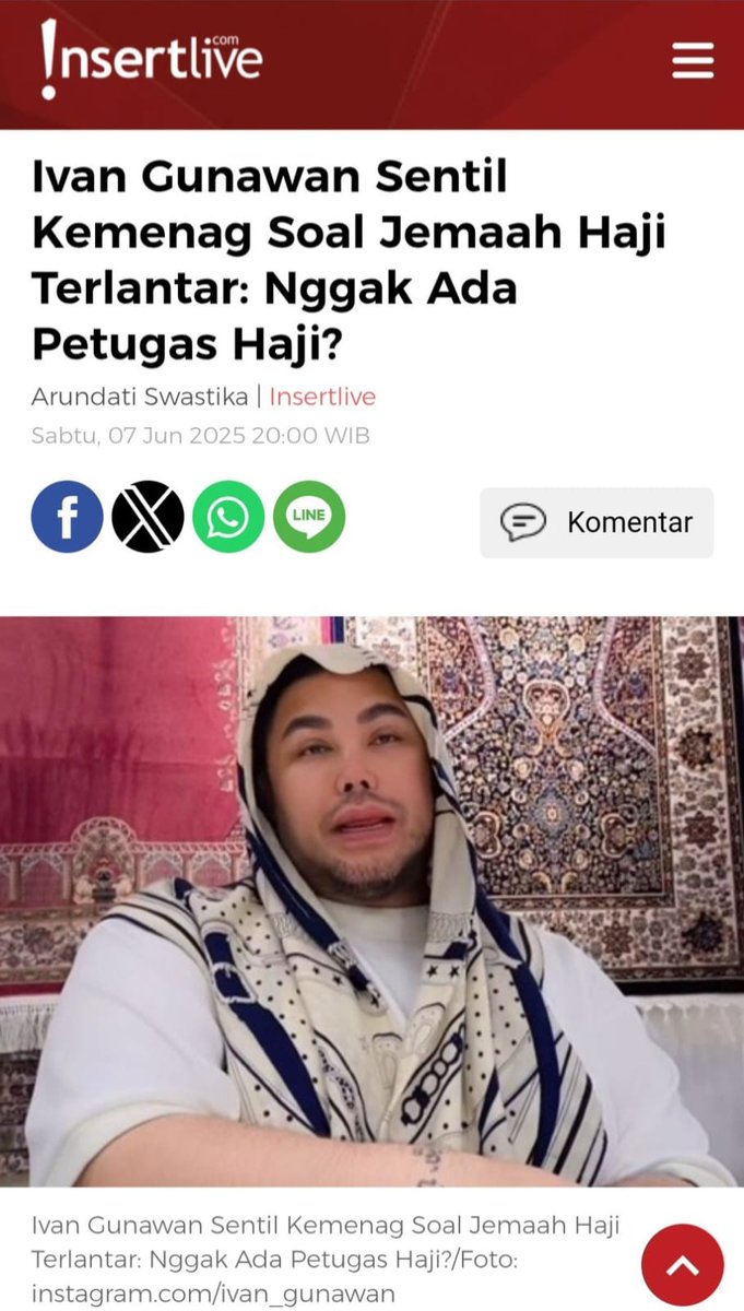 Aye lebih percaya sama omongannye Ivan Gunawan daripada Jazilul Fawaid terkait Pelaksanaan Ibadah Haji tahun 2025... Jazilul lebih cocok jadi penyebok, sedangkan Ivan Gunawan lebih jujur... Dah gitu aje ye!!!
<a href="/_riverheaven/">Embun Pagi💧💧</a> 
<a href="/mulanbilqis/">M u l a n</a> 
<a href="/_Rizmaya__/">Rizmaya</a> 
<a href="/triwul82/">kiv z</a> 
<a href="/kesittt/">kesit</a>