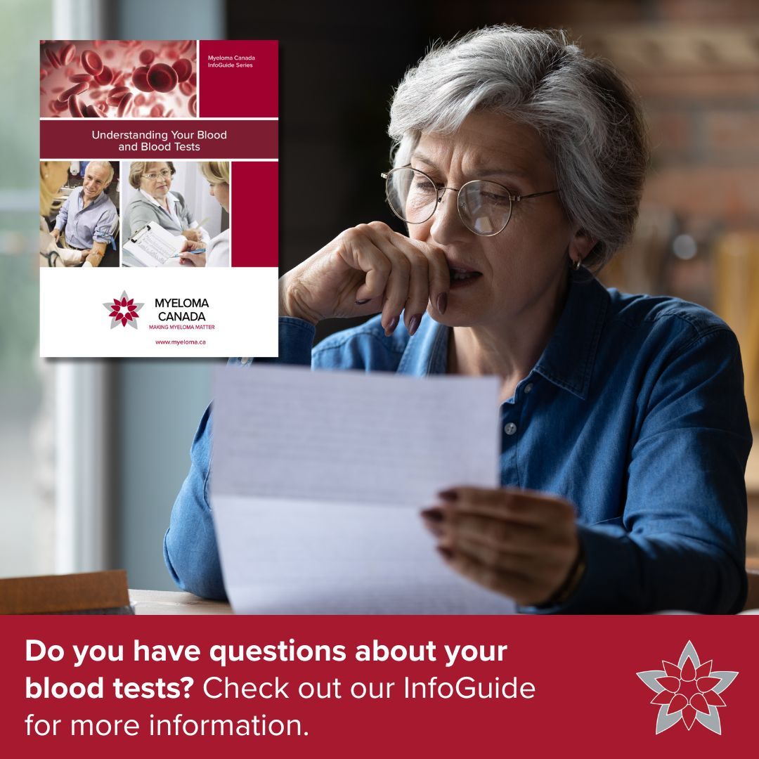 If you’re overwhelmed by the terminology and numbers displayed in you’re blood test results, you are not alone. 

To learn more about the different kinds of blood tests, check out Myeloma Canada’s InfoGuide “Understanding your blood and blood tests”:
buff.ly/zS2KMEB