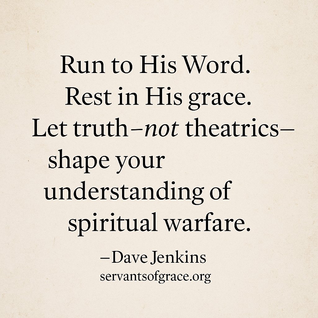 Servantsofgrace's tweet image. “Run to His Word. Rest in His grace. Let truth—not theatrics—shape your understanding of spiritual warfare.”
— Dave Jenkins 

📖 Full article: servantsofgrace.org/can-christians…
#ContendingForTheWord #SoundDoctrine #BiblicalTruth #SpiritualWarfare #ServantsOfGrace #TheologyMatters