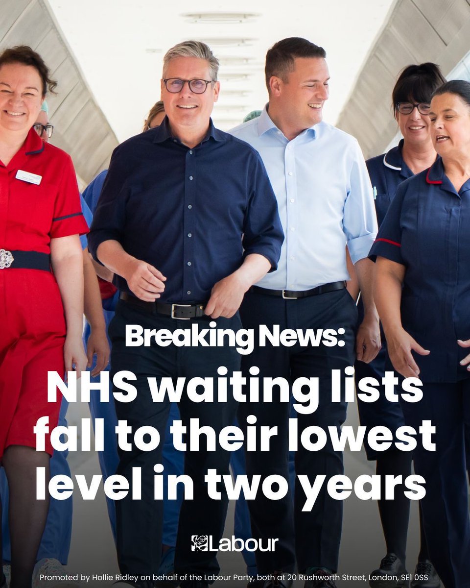 Labour's Plan for Change is transforming the NHS. More great news today.