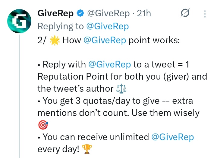 Finally, grabbing some <a href="/GiveRep/">GiveRep</a> points is now easier!

...you can now earn $REP pts by tagging GiveRep on the Comment section.