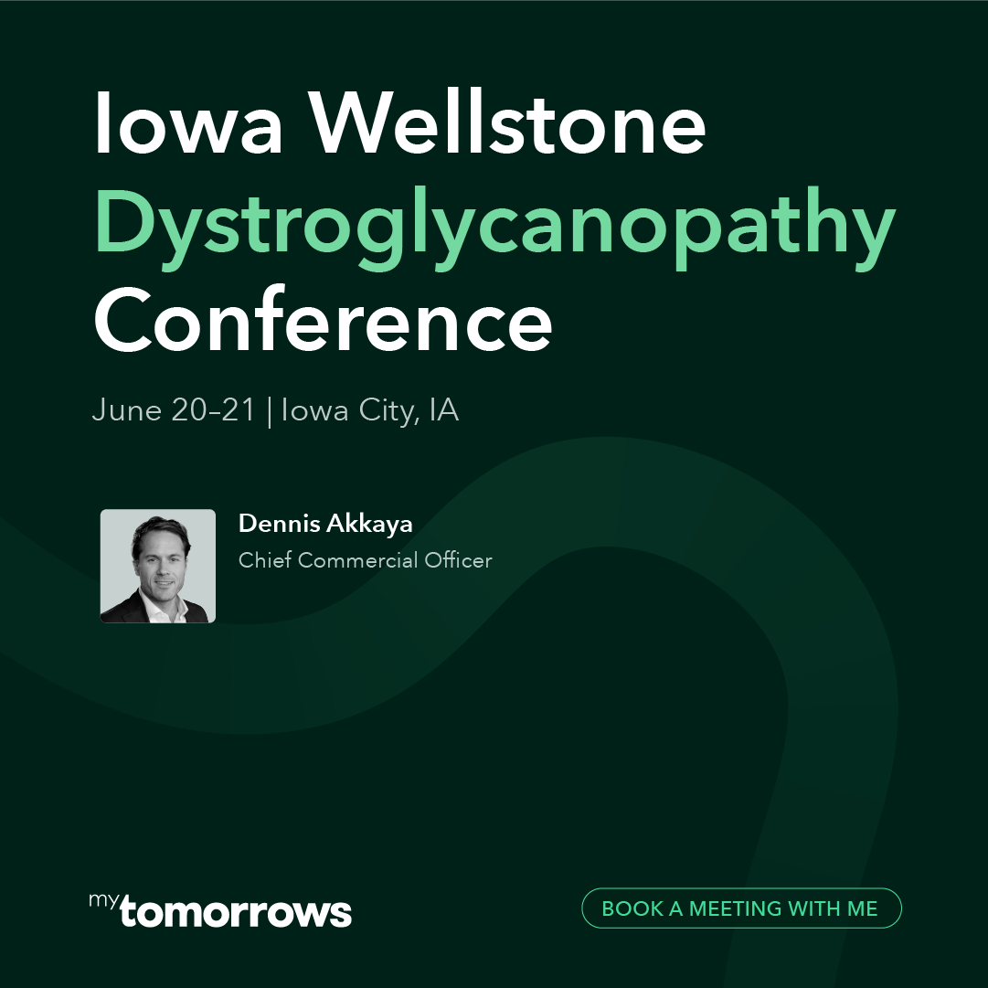 myTomorrows's tweet image. We’re heading to #PPMD &amp;amp; #IowaWellstone Conference! At myTomorrows, we’re committed to supporting patients, PAGs and HCPs by helping discover and access investigational treatments.
Meet us:
👉 PPMD : eu1.hubs.ly/H0kZQb90
👉 Wellstone: eu1.hubs.ly/H0kZLlY0