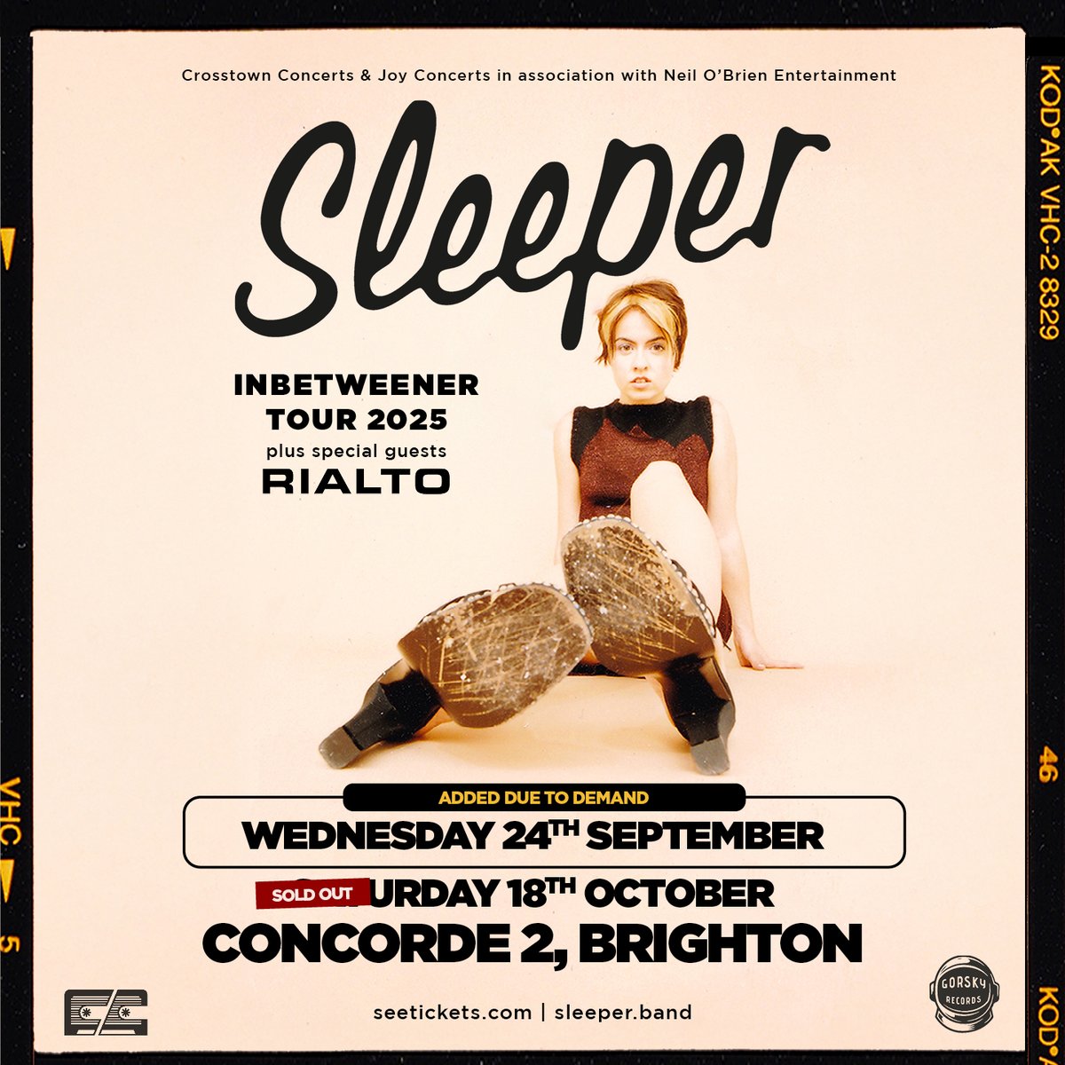 💥💥 Selling Fast 💥💥

We are down to a handful of tickets for Sleeper's headline show in September. 
If you are planning on coming, then grab your ticket today from concorde2.co.uk