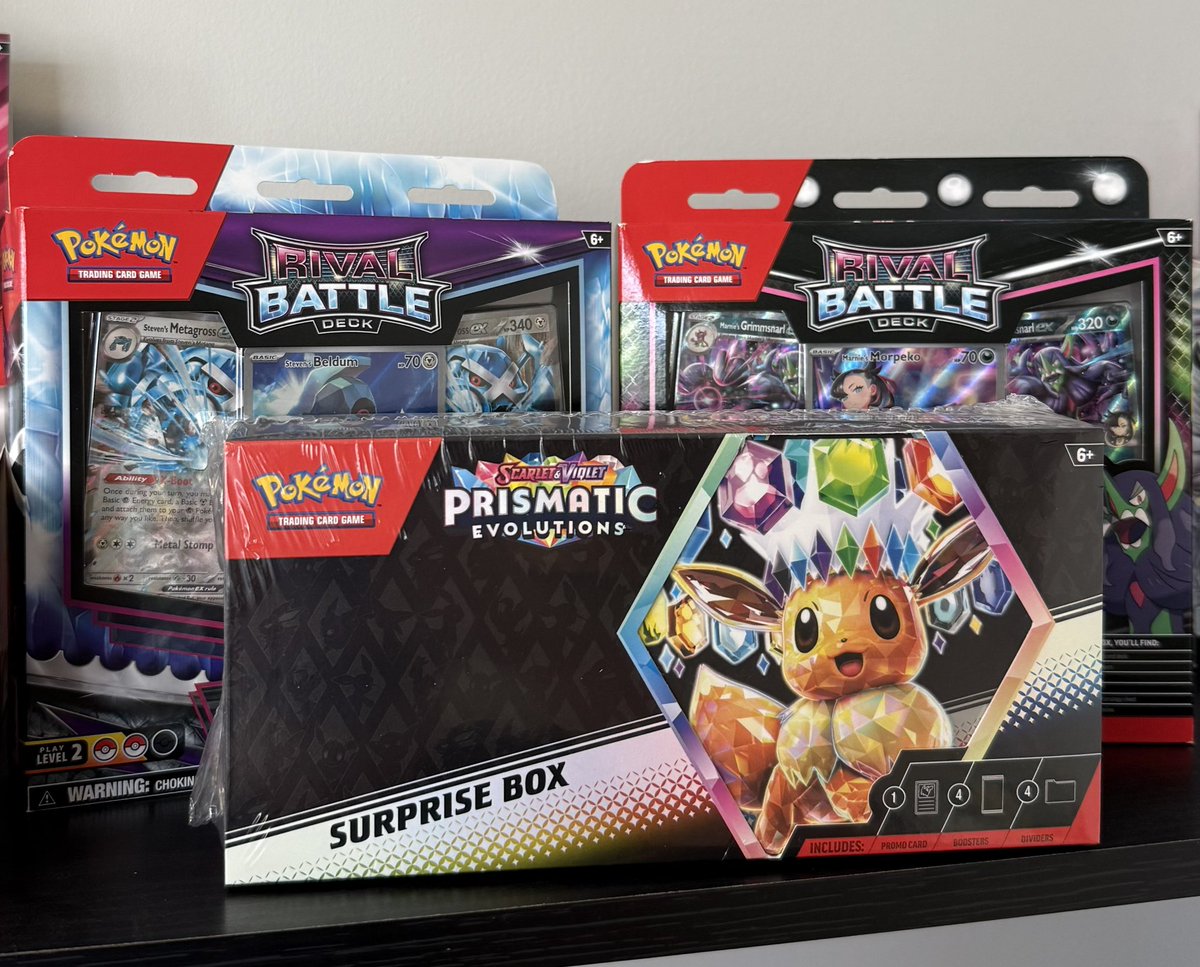 Mikey (@mikeysretro) on Twitter photo Giveaway time 💫!
1 of each Rival Battle Deck and a Prismatic Surprise box!
To enter:
✅ Follow <a href="/MikeysRetro/">Mikey</a>/<a href="/MRCCardShop/">MRC Card Shop</a> <a href="/Chancerunk1025/">Julius_Sneezer</a>
✅ RT this post
✅ optional: which subset are you leaning towards white flare, black bolt, or both?
Winner selected Friday, June 27th Giveaway time 💫!
1 of each Rival Battle Deck and a Prismatic Surprise box!
To enter:
✅ Follow <a href="/MikeysRetro/">Mikey</a>/<a href="/MRCCardShop/">MRC Card Shop</a> <a href="/Chancerunk1025/">Julius_Sneezer</a>
✅ RT this post
✅ optional: which subset are you leaning towards white flare, black bolt, or both?
Winner selected Friday, June 27th
