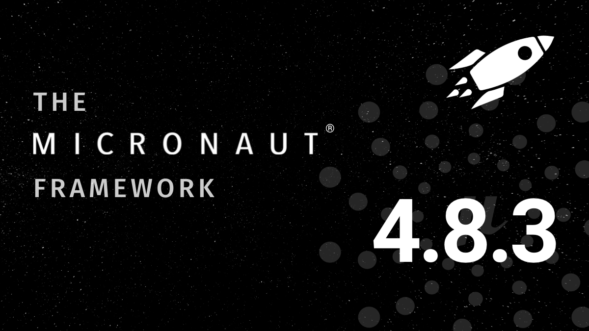 The Micronaut Foundation is excited to announce the release of Micronaut Framework 4.8.3 ! Please see our latest blog post for more details. micronaut.io/2025/06/12/mic…
#micronaut