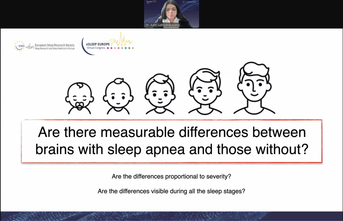 Wrapping up the track with the JSR Symposium! Dr. Aarti Sathyanarayana is presenting EEG-based data insights into sleep apnoea in children, using advanced topological analysis.

#ESRS #eSleepEurope2025