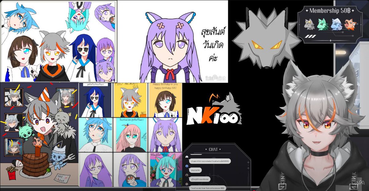 เติบโตไปอีกขั้น ขอบคุณทุกคนมากเลยนะครับที่มางานวันเกิดแต่เติบโตของผม
#NKIOO #Birthdayหมาป่า #NKIOO_ART