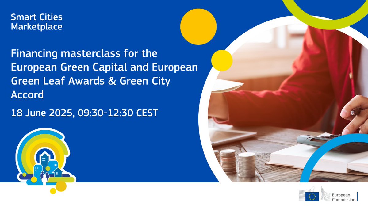 Smart Cities Marketplace (@eusmartcities) on Twitter photo ๐ Empowering Cities for a Greener Future! ๐ฑ
Join our Financing Masterclass โ a dynamic online event designed to support cities in turning sustainable urban visions into bankable projects.
๐
Date: 18 June 2025
๐ค Time: 09:30โ12:30 CEST
Register here: surveys.ramboll.com/LinkCollector?โฆ ๐ Empowering Cities for a Greener Future! ๐ฑ
Join our Financing Masterclass โ a dynamic online event designed to support cities in turning sustainable urban visions into bankable projects.
๐
Date: 18 June 2025
๐ค Time: 09:30โ12:30 CEST
Register here: surveys.ramboll.com/LinkCollector?โฆ
