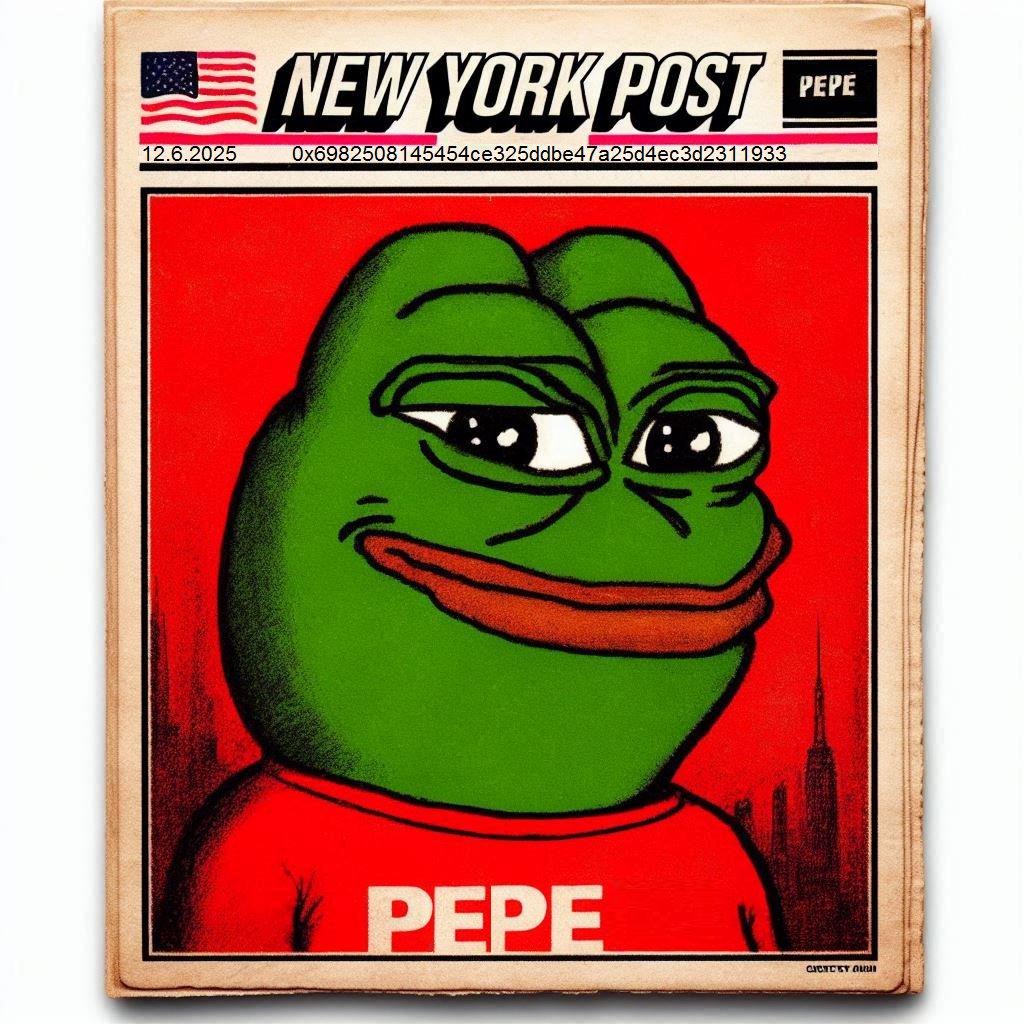 New York Post is soft shilling $PEPE 🐸💹