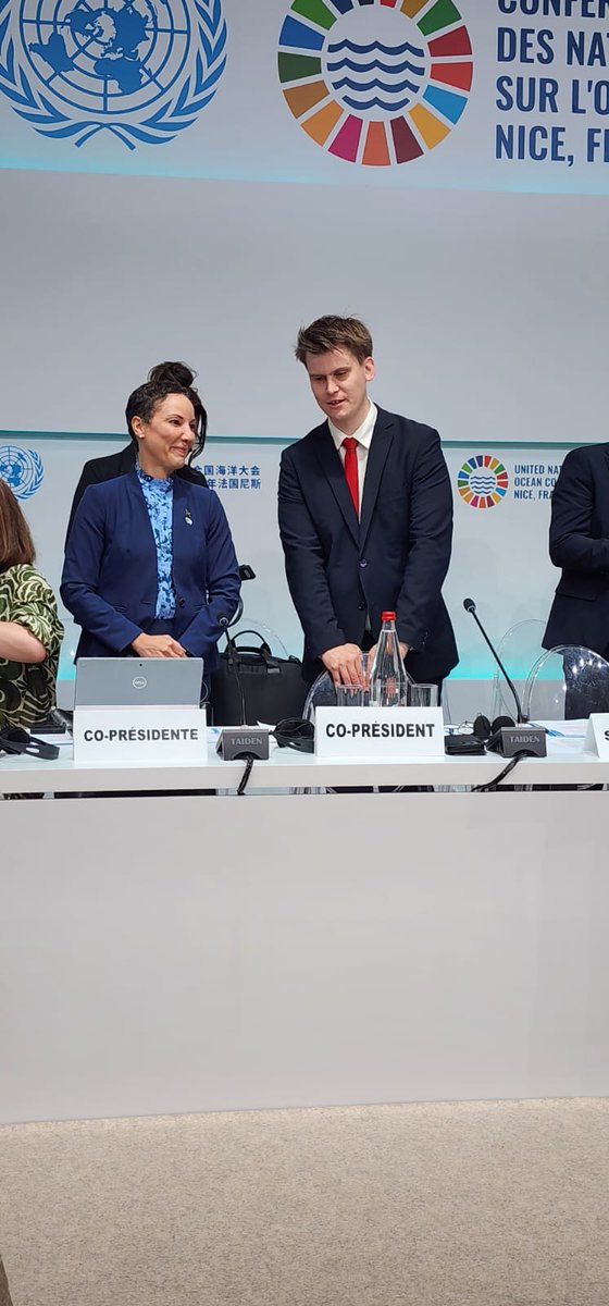 It was an honour to CoChair with M. Johann Pãll Johannsen, Min of Environment and Climate Change of Iceland, the 3rd Ocean Action Panel at #UNOC3 with a focus on mobilizing financing for #SDG14 the least funded of all SDGs. We were joined by excellent  expert panel from the GCF,