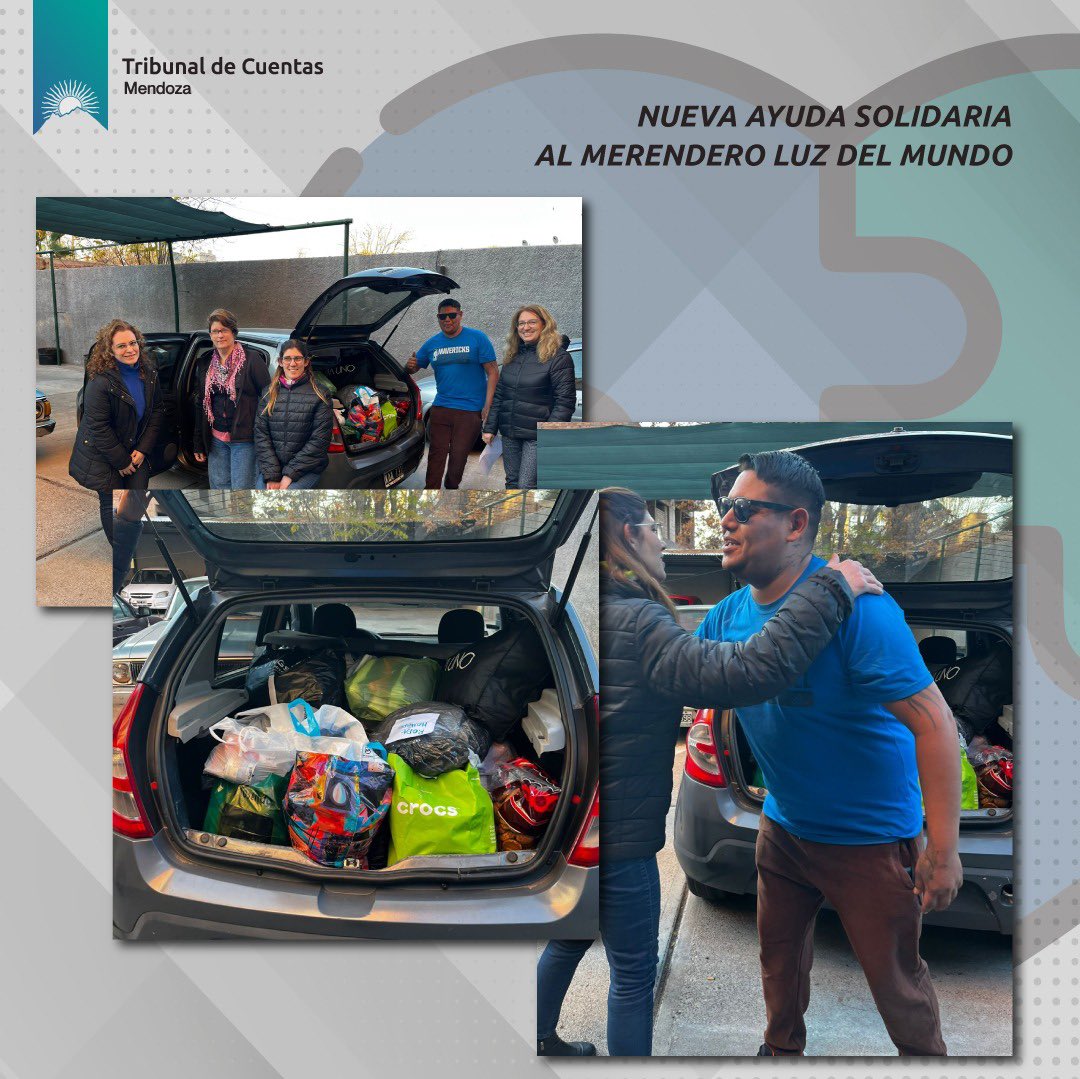 Gracias al compromiso solidario del Grupo de Responsabilidad Social del <a href="/HTC_Mendoza/">Tribunal de Cuentas Mendoza</a> acompañamos al Merendero Luz del Mundo en La Favorita, colaborando con quienes más lo necesitan.
🤝 Cada aporte cuenta.❤️ Gracias por ser parte.

#ResponsabilidadSocial #Solidaridad