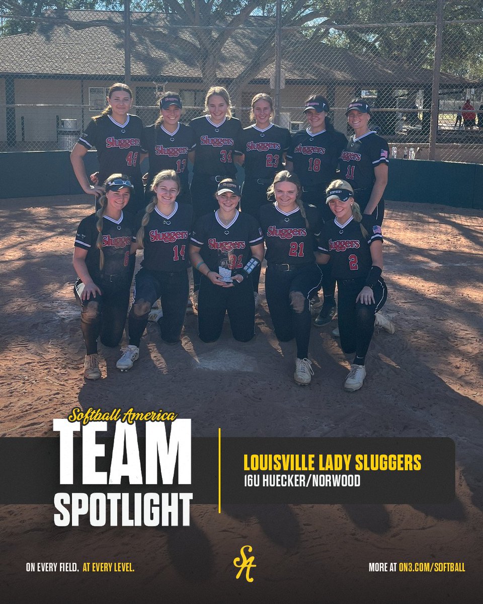 Softball America (@softbalamerica) on Twitter photo During this busy summer, we'll spotlight various clubs and teams to help fans know more about the next wave of softball stars.
We start off with <a href="/sluggers_16U/">Louisville Lady Sluggers Huecker-Norwood 16U</a>
on3.com/softball/news/… During this busy summer, we'll spotlight various clubs and teams to help fans know more about the next wave of softball stars.
We start off with <a href="/sluggers_16U/">Louisville Lady Sluggers Huecker-Norwood 16U</a>
on3.com/softball/news/…