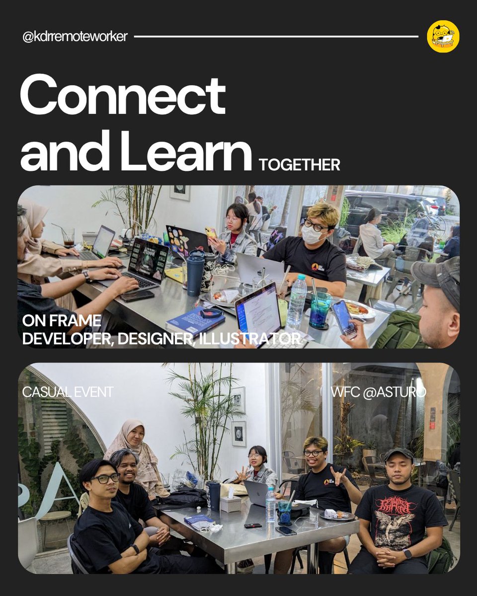 Terima kasih yang datang ✨
Hari ini juga diskusi banyak untuk visi komunitas.

Watch out — something big is coming!👀