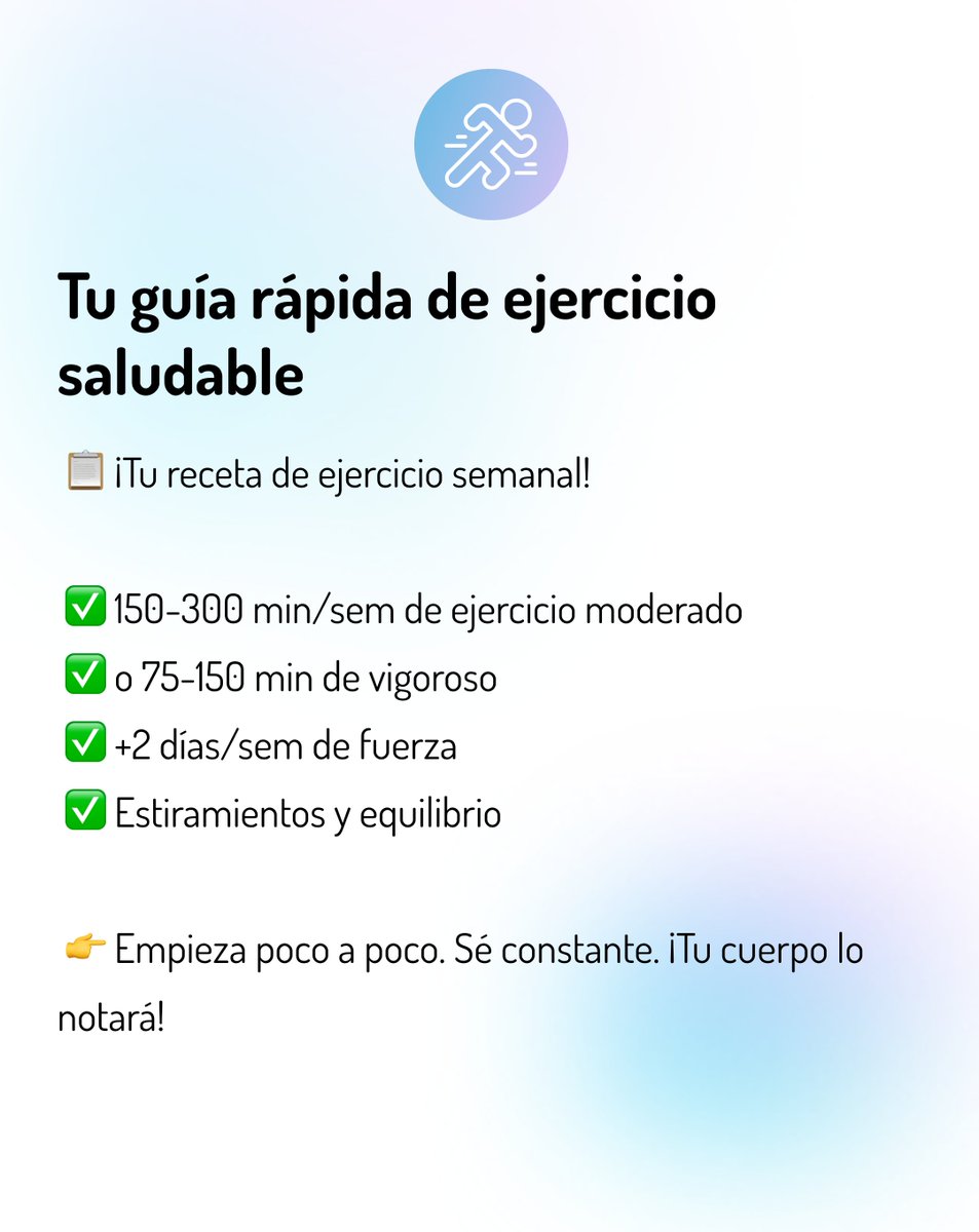 🔹 ¿Sabías que el ejercicio no solo mejora tu forma física, sino que puede ser parte del tratamiento de enfermedades como la diabetes tipo 2, problemas cardíacos o la fibromialgia?  

Comparte este post con alguien que necesite verlo 🙌