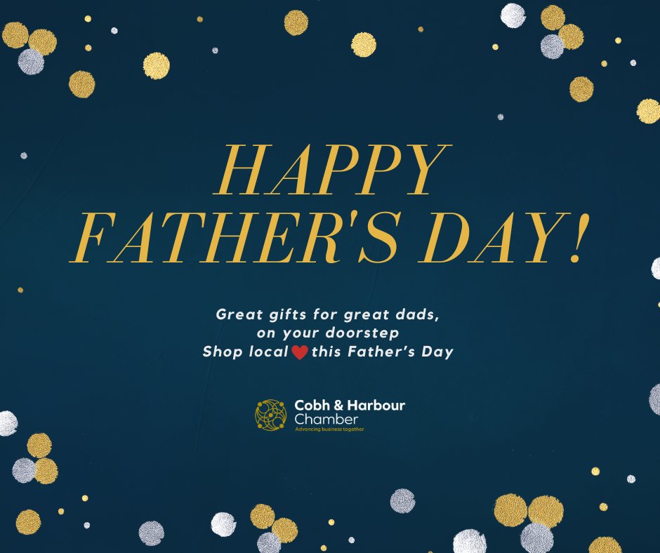 This Father’s Day (June 15), shop local in Cobh!
🎁 Think: a round of golf, a harbour boat trip, stylish menswear, dinner out/in, tools, coffee &amp; more.
Support local &amp; give Dad a gift with heart. 💙
#FathersDay2025 #ShopLocalCobh #LoveCobh