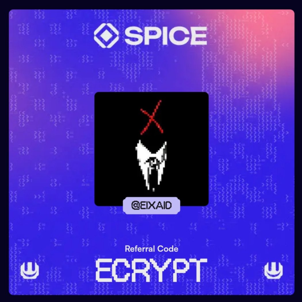 wearezorg's tweet image. Join me and the Powder Hunters by using my referral code 🎟️:
ECRYPT 

Start hunting at dashboard.spiceprotocol.xyz/powder