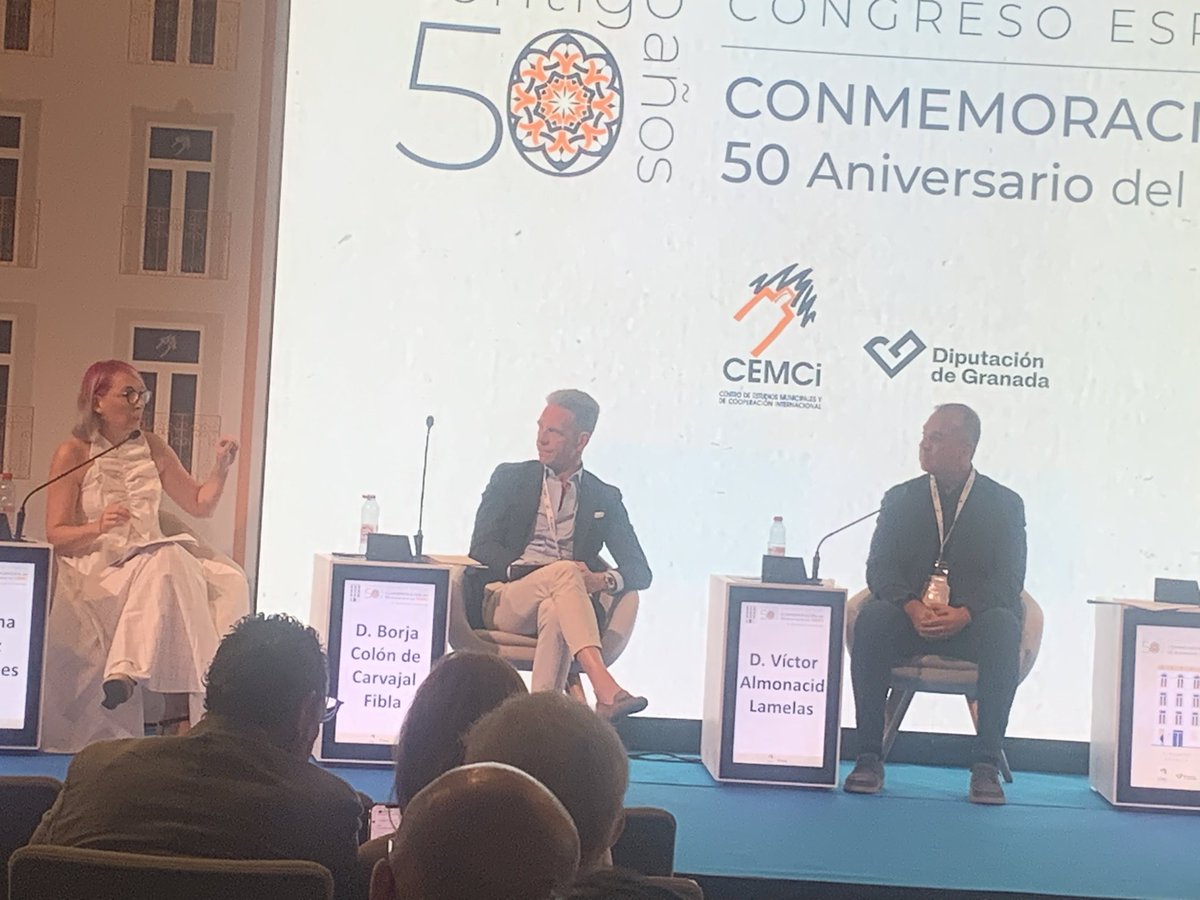 En este momento en #50aniversarioCemci con <a href="/AnaBaezF/">Ana Báez</a> poniendo el foco en el talento de los empleados públicos para lograr una innovación real en nuestras administraciones