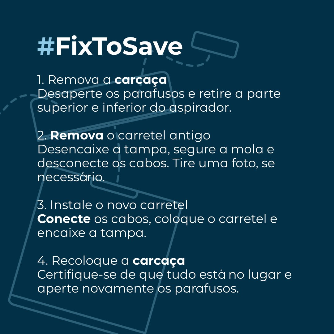 FixPart_pt's tweet photo. O enrolador de cabo do seu aspirador de pó parou de funcionar?💡 Sem problemas, você pode consertá-lo rapidinho!

#FixToExtend #FixPart https://t.co/DLQ4G8mnu5