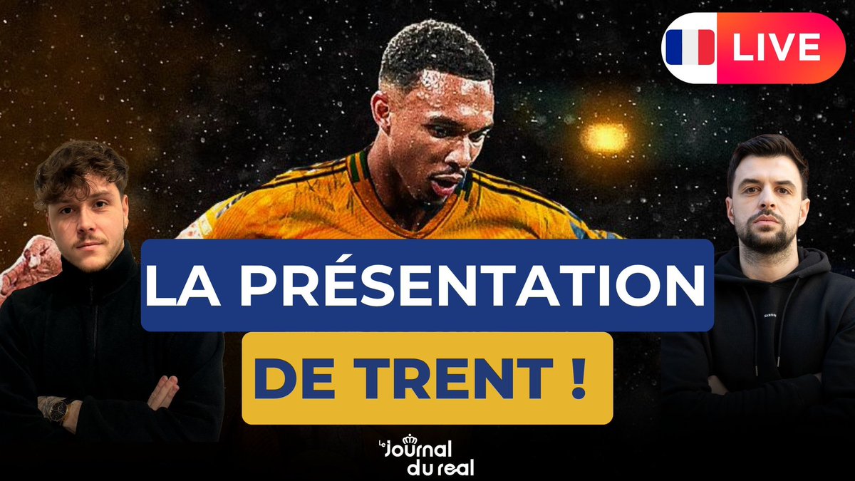 🕠 TIC TAC ! Rendez-vous à 12h15 avec <a href="/Victor_Bct/">Victor Brochet</a> pour suivre la présentation de TAA suivi par sa conférence de presse, traduite en français sur YouTube et Twitch ! 🏴󠁧󠁢󠁥󠁮󠁧󠁿 

À tout de suite ! 🔥

➡️ youtube.com/watch?v=ln_QSq…

➡️ twitch.tv/lejournaldureal