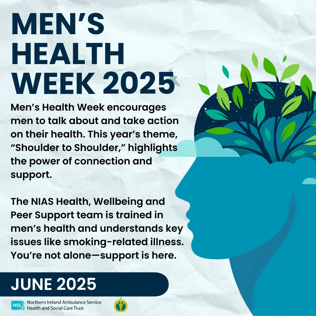 Did you know the NIAS wellbeing and peer support team are trained in men’s health <a href="/MensHealthIRL/">Men's Health Ireland</a>. Contact the team for more information this #MensHealthWeek to get #ConnectingForHealth.