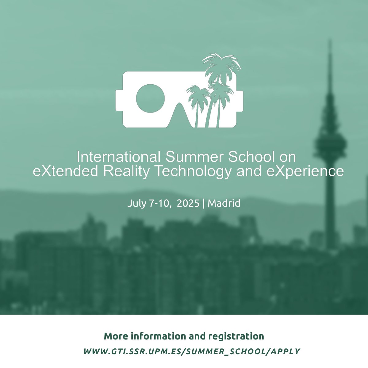 🚨 Last chance! The #EURASIP Summer School on eXtended Reality is almost full — and the deadline’s near. Wondering if it’s for you? Here’s why it might be exactly what you're looking for👇
#XR #VR #AR #SummerSchool #PhDlife  <a href="/nokia/">Nokia</a> <a href="/eurasip/">EURASIP</a> 
🔗gti.ssr.upm.es/summer_school/…