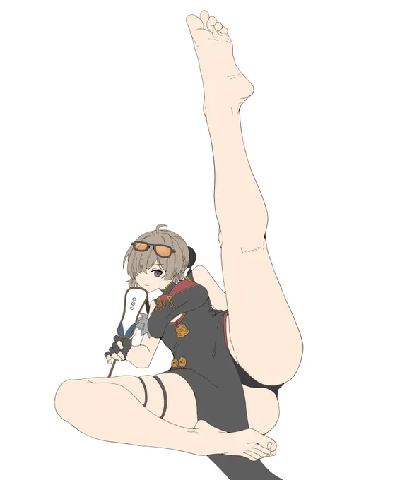 紅豆 #一日一裸足絵