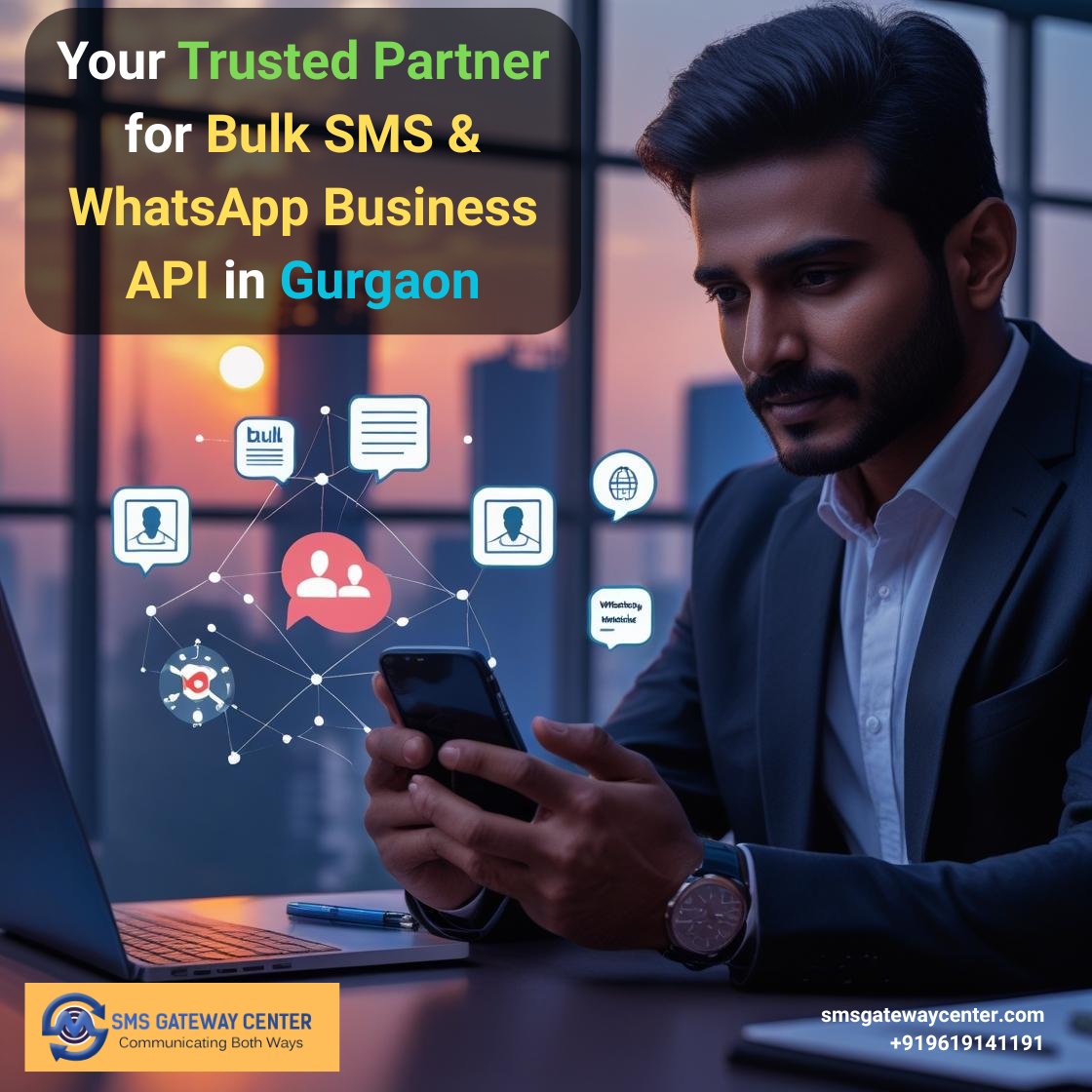 SMSGatewayIndia's tweet image. Power Up Your Business Messaging in Gurgaon with Bulk SMS & WhatsApp API
SMSGatewayCenter delivers fast, Bulk SMS & WhatsApp Business API solutions to help you reach customers instantly.
smsgatewaycenter.com/bulk-sms-gurga…
#BulkSMSGurgaon #WhatsAppBusinessGurgaon #SMSGatewayCenter #DLTSMS