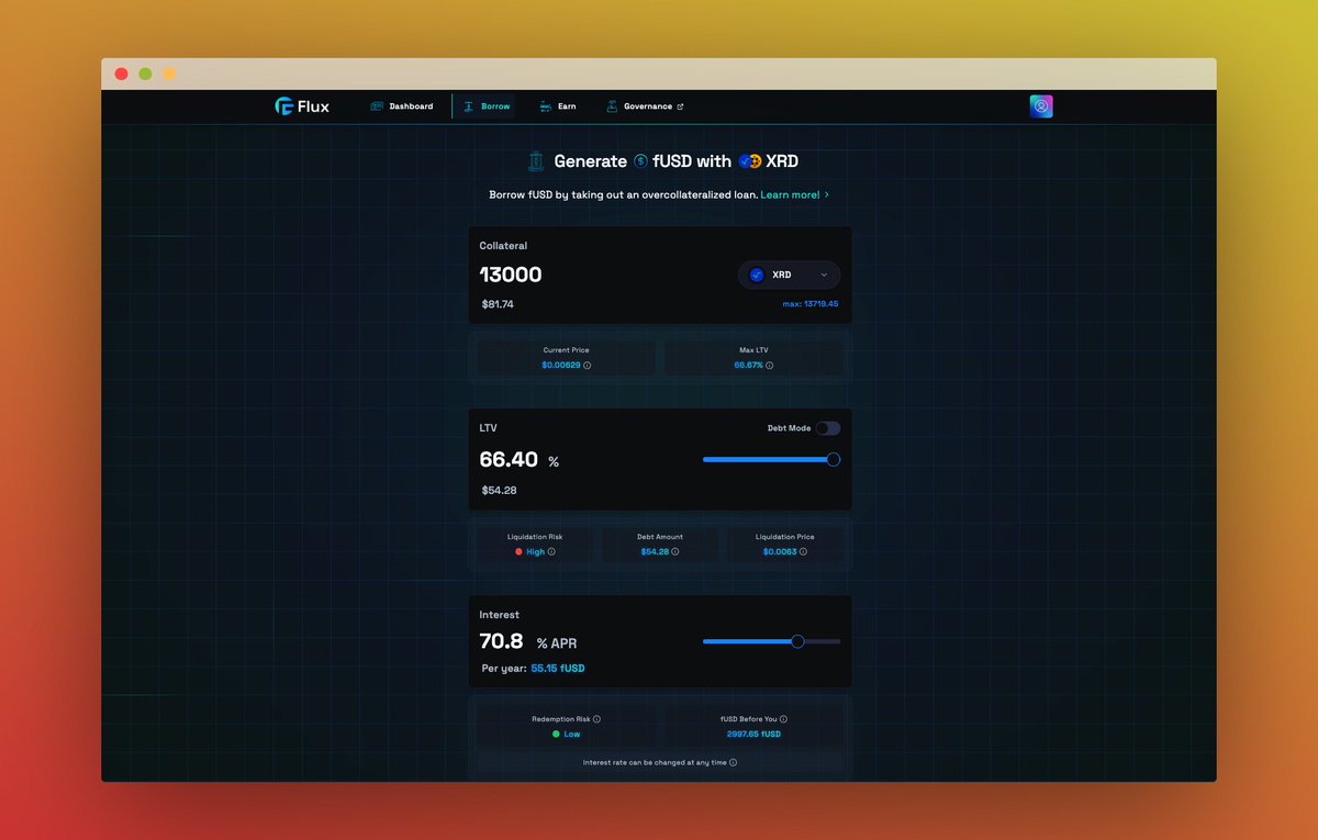 proof_of_paul's tweet image. Just tested the @ilisdao Flux protocol and I'm impressed with what they've built. This is a solid stablecoin solution that feels ready for widespread use.
The overcollateralized minting through Generators works seamlessly, and Reservoirs create an elegant yield opportunity…