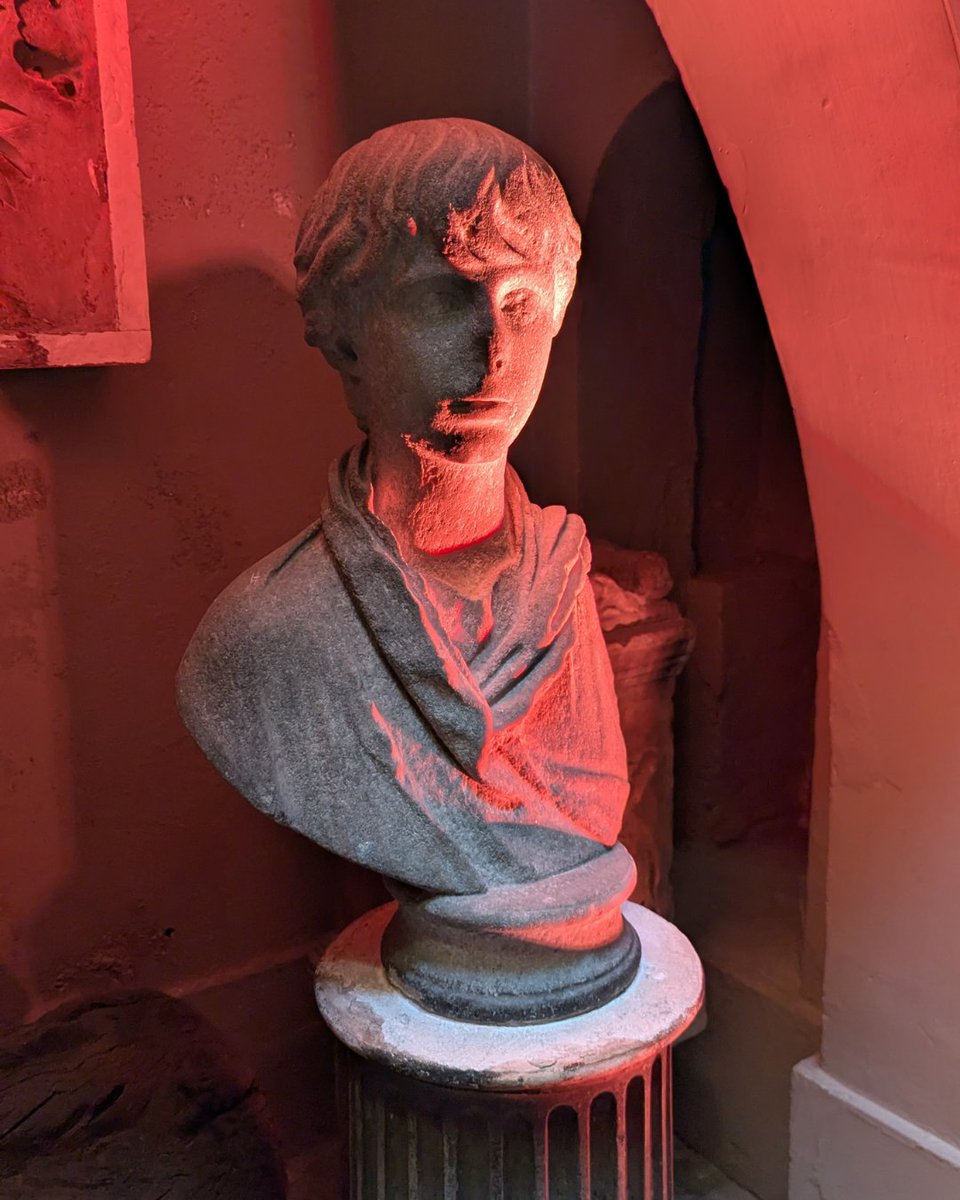 This #PrideMonth we're looking at some of the queer histories hiding in plain sight in the Museum!

Meet Polydeukes! You may have come across this bust on a visit to Soane’s sepulchral chamber- he was believed to be the younger lover of Greek politician Herodes Atticus [thread👇]