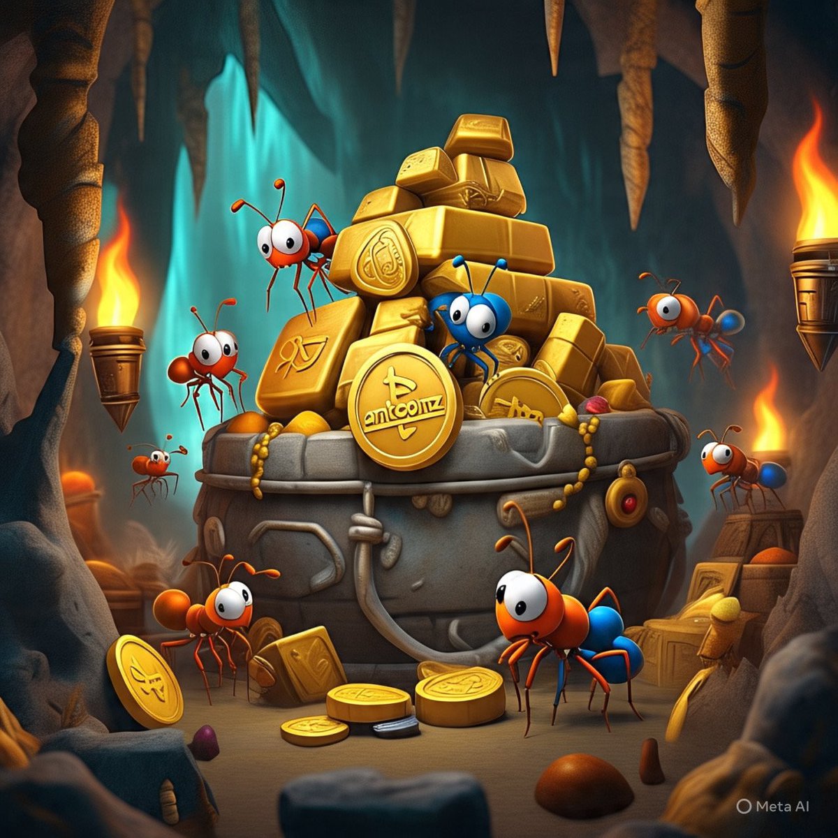 AntCoinz's tweet photo. “Deep beneath the earth, where only the boldest ants dare crawl, lies the treasure of legends: Ant Coinz! 💰🪙 These tiny tycoons have struck gold—and they’re not sharing!
#Antcoinz #solana #airdrop #Tesla #Musk #DonaldTrump #trend https://t.co/JEM665Rira