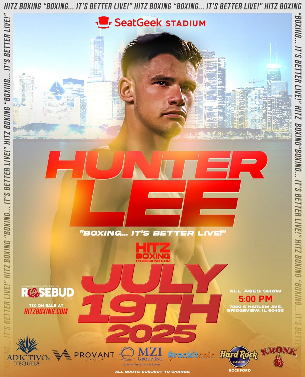 RealKronkGym's tweet image. KRONK Boxing Team prospect @Hunterrlee21 returns to the ring July 19th, Chicago. @HitzBoxing #boxing