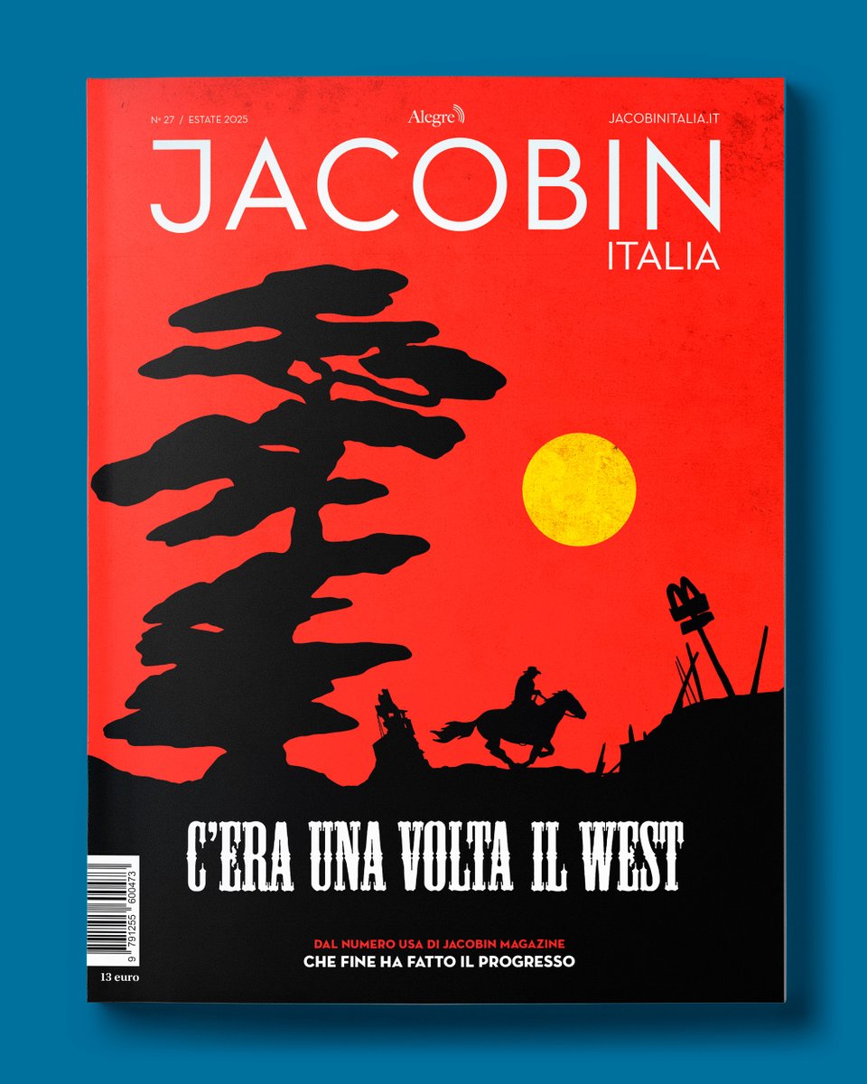 JacobinItalia's tweet photo. Dal 13 giugno in libreria il numero 27 di Jacobin Italia
"C'era una volta il West"

Ecco la copertina disegnata per noi da Filippo Frizza per Mimaster Illustrazione

👉 Leggi qui tutto il sommario: https://t.co/HYB2ftHS9I

👉 Qui l'editoriale del numero: https://t.co/9dOtH6G2dL https://t.co/pN7wayNRU9