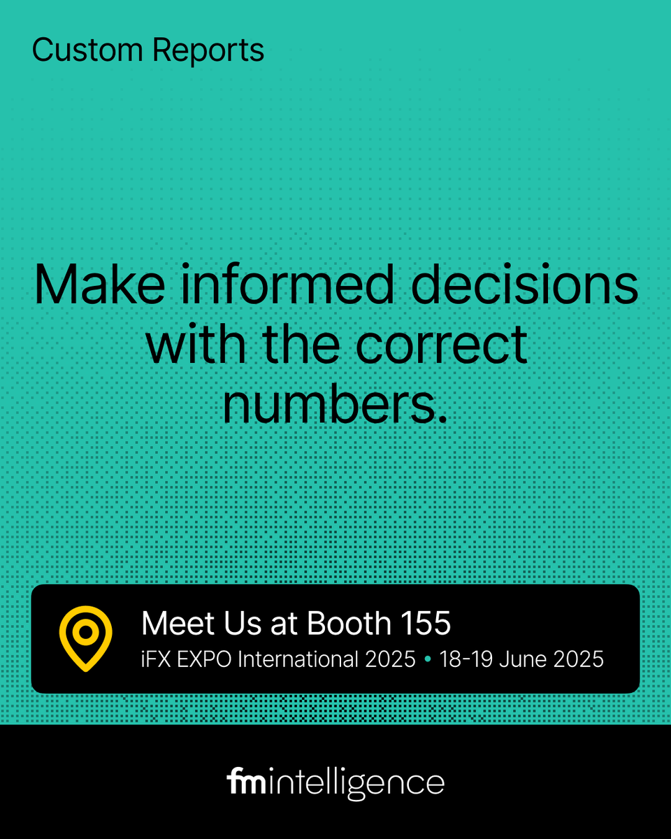 Want insights tailored to your business?
 Meet us at Booth 155, iFX EXPO 2025.
Let’s talk market, product, or competitor data.

 18–19 June | Booth 155 | City of Dreams Mediterranean
 Book your slot: bit.ly/3HCxLpK

#iFXExpo #FinanceInsights #MarketData