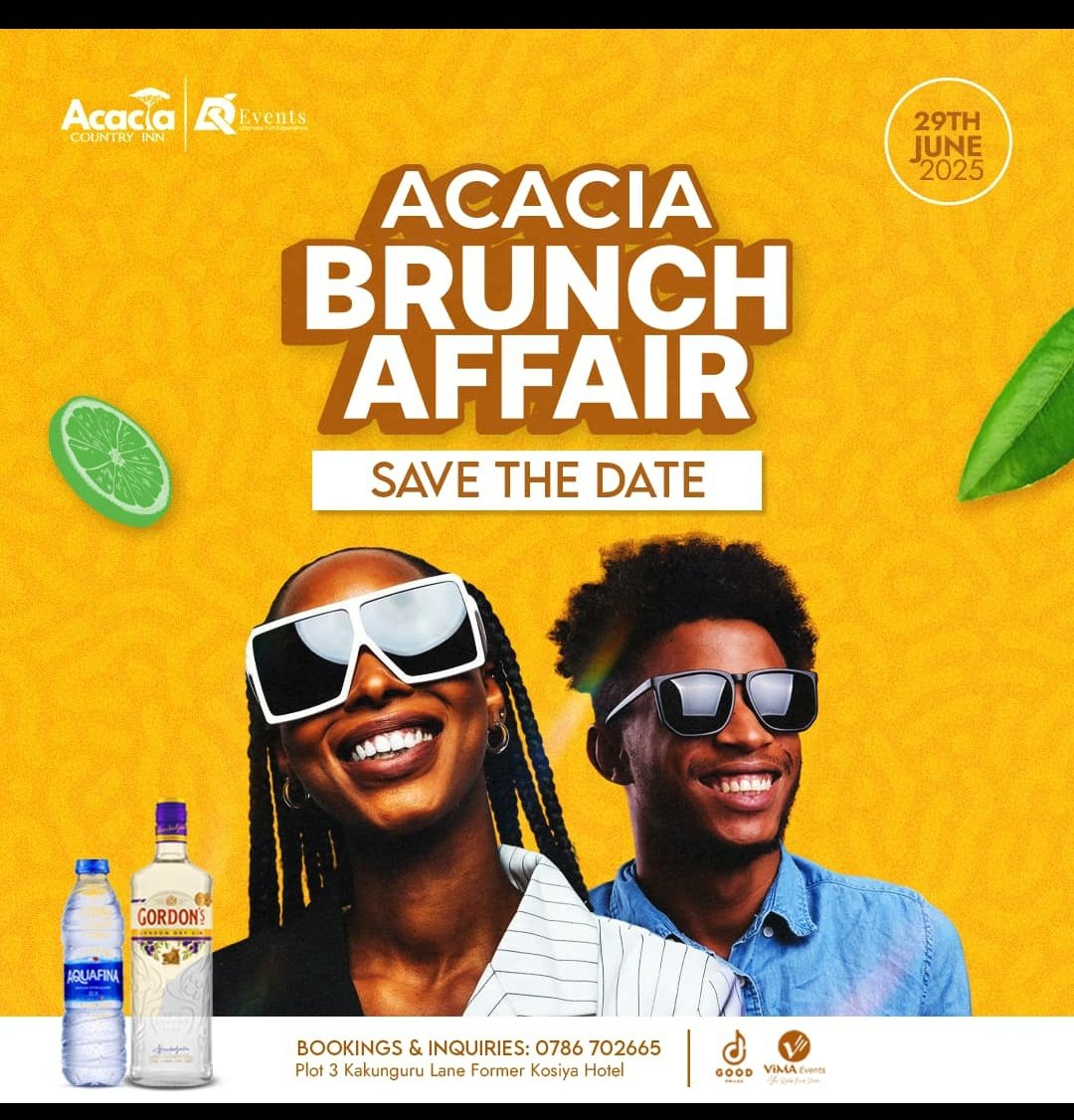 Omwiiru Wa Muhoozi Blair (@annah_blair) on Twitter photo Let's go for the party again at <a href="/AcaciaCountryIn/">Acacia Country inn</a> just get your calendar and mark it very well for #AcaciaBrunchAffair on #29thjune. <a href="/Antoniorwabi/">The Rwabi Guy 🇺🇬</a> , <a href="/kahayadan/">Kahaya Dan</a> , <a href="/AcaciaCountryIn/">Acacia Country inn</a> , <a href="/acaciambarara/">Acacia Boutique Hotel</a> , <a href="/CynthiaZalwango/">Dr Cy🤍🦋</a> , <a href="/phantabae/">Phanta Bae</a> . Let's go for the party again at <a href="/AcaciaCountryIn/">Acacia Country inn</a> just get your calendar and mark it very well for #AcaciaBrunchAffair on #29thjune. <a href="/Antoniorwabi/">The Rwabi Guy 🇺🇬</a> , <a href="/kahayadan/">Kahaya Dan</a> , <a href="/AcaciaCountryIn/">Acacia Country inn</a> , <a href="/acaciambarara/">Acacia Boutique Hotel</a> , <a href="/CynthiaZalwango/">Dr Cy🤍🦋</a> , <a href="/phantabae/">Phanta Bae</a> .