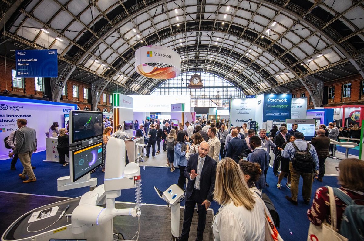 The #NHSConfedExpo exhibition floor is buzzing with activity!

From interactive tech demos to insightful conversations, peers and system partners are exploring new solutions that could revolutionise patient care.

Visit the exhibition before 5pm.