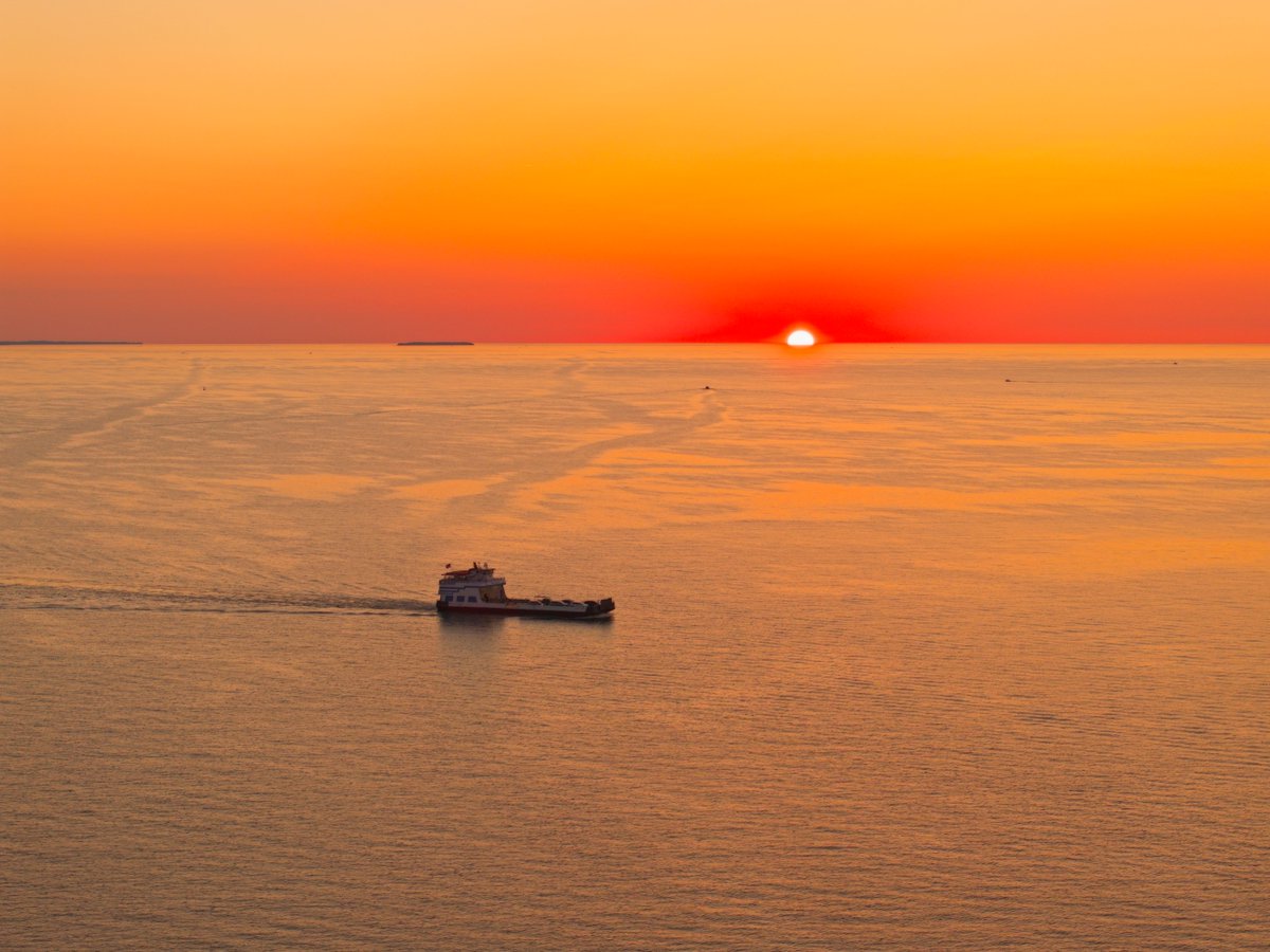 Sunset ferry cruise time! Our Put-in-Bay summer ferry schedule is in effect beginning Friday, June 13. We have ferry trips to Put-in-Bay almost every half hour until 9 pm. Happy summer! MillerFerry.com