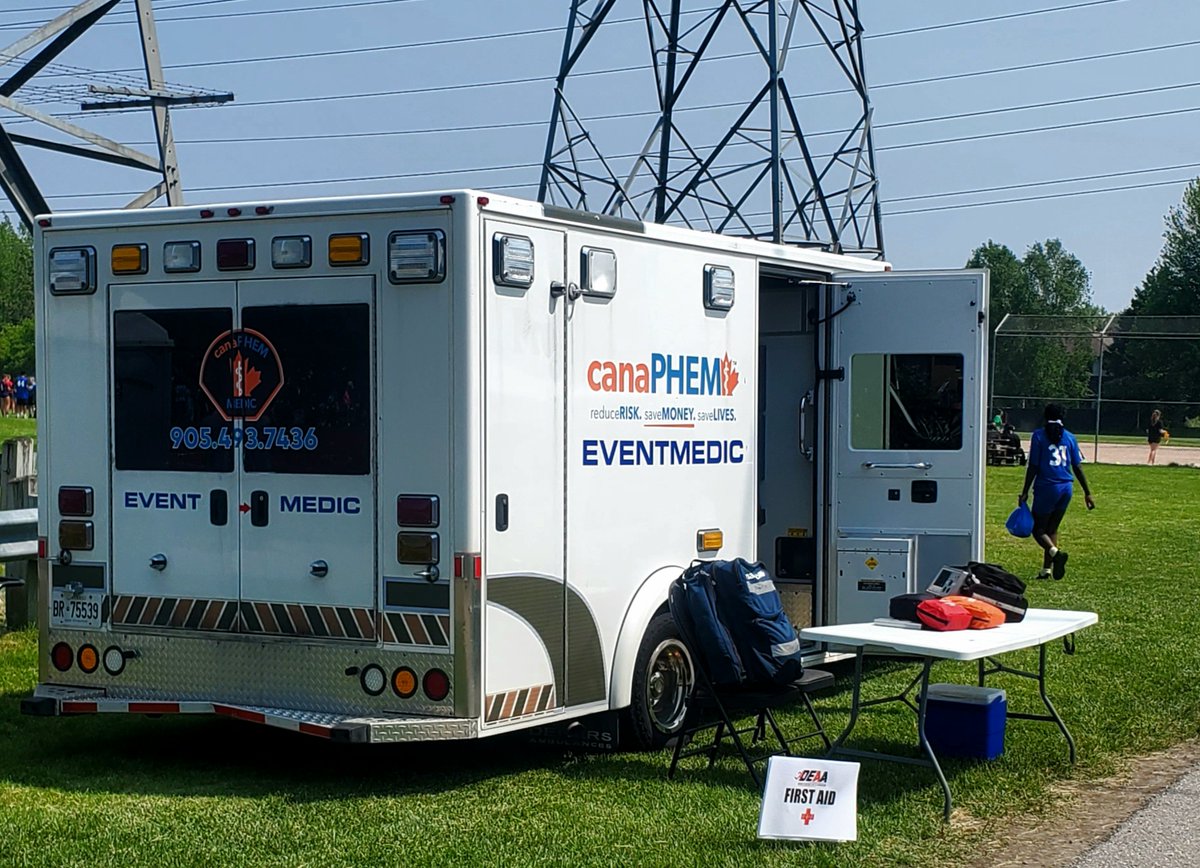 Track season is in full swing and team canaPHEM was proud to be on-site last week at the DDSB Track &amp; Field Area Meet at Pine Ridge Secondary School! 🏃‍♂️🏅

#EventMedics #TrackAndField #DDSB #DEAA #YouthAthletics #OnSiteSafety #DurhamRegion