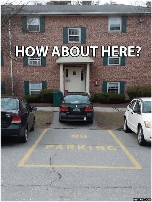Don't think they can park there either..
for all your new and used car parks breakerlink.com 
#no #parking #car #parts #breakerlink #car #parts