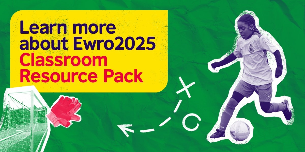 ⚽🥅Teachers, get ready to explore Europe with your class through the power of football!

Join our webinar to discover how you can use our #Ewro2025 classroom resource to look at women’s achievements in sport. Register now: tinyurl.com/y6ckks9p

#WomensFootball <a href="/FAWales/">FA WALES</a>