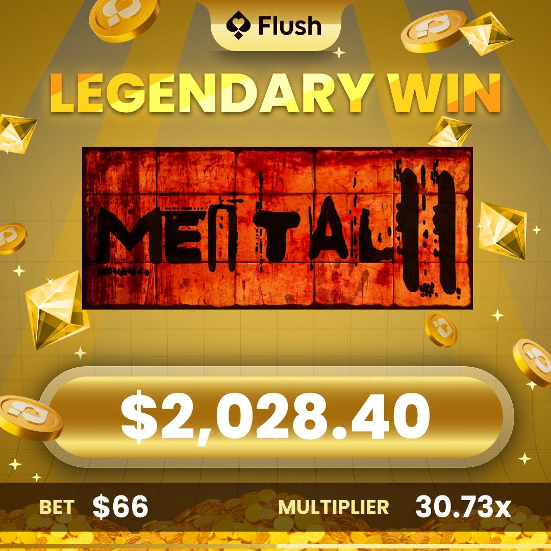 FlushCasino's tweet photo. 💣LEGENDARY WIN💣
MENTAL II
➡️DROP FLUSH ID FOR FREE SPINS⬅️ https://t.co/Z1rJOI2DUI