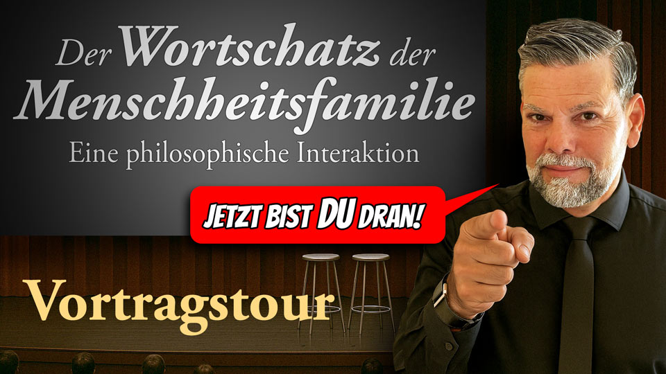 KrasserGuru's tweet photo. Kayvan Soufi-Siavash auf Tour
Der Wortschatz der Menschheitsfamilie 🔈
JETZT BIST DU DRAN! 🔥

Ein interaktives Gemeinschaftserlebnis, bei dem das Publikum im Mittelpunkt steht: gemeint bist DU! 🫵 Raus aus der Masse, rauf auf die Bühne!

Sprich mit Kayvan über das, was dich bewegt, besorgt, begeistert. Dir fehlt der Mut? Falsch! Dir fehlt die Übung.

Ausgewählte Zitate der Menschheitsfamilie bilden den Rahmen für diesen Abend. Bringst Du ein Zitat mit und wird es gezogen, sehen wir uns auf der Bühne! 🙌

📍 MAINZ, 23. September 2025
📍 WIEN, 31. Oktober 2025
📍 WELS, 1. November 2025
📍 KIEL, 11. November 2025
📍 ROSTOCK, 12. November 2025
📍 MAGDEBURG, 13. November 2025
📍 Nähe DRESDEN, 14. November 2025
📍 THÜRINGER HOLZLAND, 15. November 2025
📍 GOTHA, 16. November 2025
📍 LUDWIGSBURG, 21. November 2025
      ...weitere Termine folgen

INFOS & TICKETS ➡️ https://t.co/8mxSzUyMJe

#KayvanSoufiSiavash #KenJebsen #KenFM #Soufisticated #Menschheitsfamilie #Mainz #Wien #Wels #Kiel #Rostock #Magdeburg #Dresden #Holzland #Gera #Jena #Gotha #Ludwigsburg #DU

presented by Soufisticated & powered by KRASSER GURU ✨