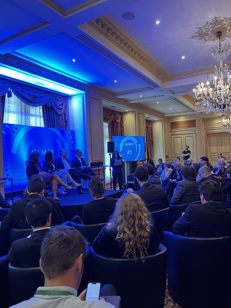 gmfus's tweet photo. #BrusselsForum day 2, breakout session: Grading Made in China 2025: Did Beijing’s Industrial Tech Strategy Deliver?

🇨🇳 GMF's @LindsayPGorman moderates a conversation with  Fernando Dominguez Pinuaga, Vice President Global Outreach, Sandbox
Agatha Katz, Partner, @rhodium_group
@Michelle_Rozo, Vice Chair, National Security Commission on Emerging Biotechnology, US
Jörg Wuttke, Partner, DGA Group
