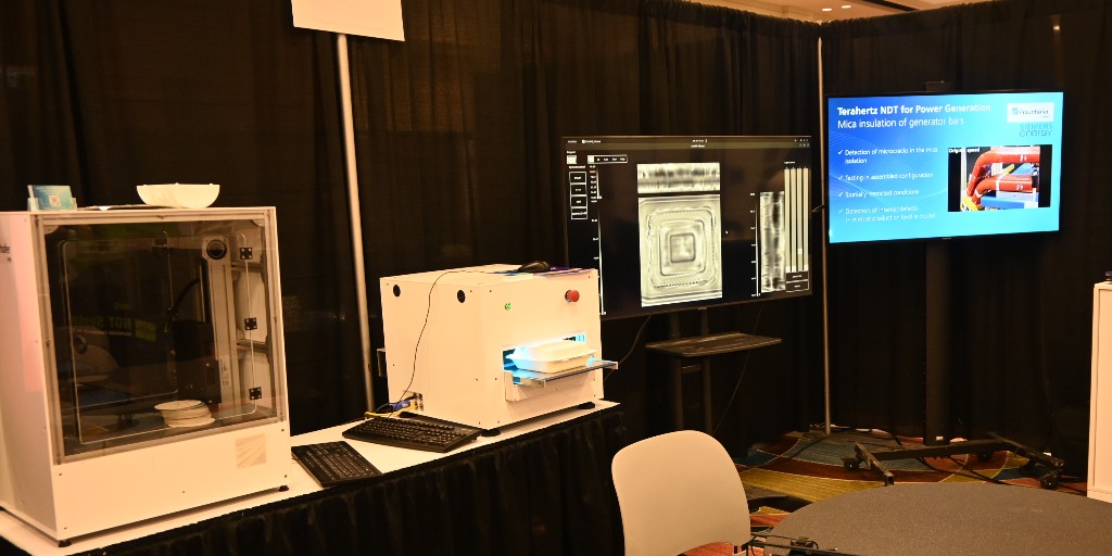 Update from Fraunhofer FHR at PANNDT 2023 in Niagara Falls! 🌍 Join us at booth 76 to explore our groundbreaking technologies, SAMMI and µRADAS 2.0. See Sabine our collegues from #Embedded Systems engaging with attendees. #FraunhoferFHR #PANNDT #Technology #ResearchExcellence