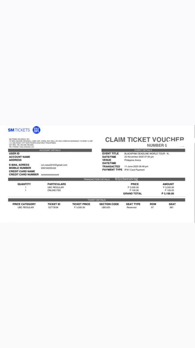 lycheesevng's tweet photo. wts lfb !

blackpink deadline in bulacan ubc regular day 1

payo , can do meetup within mnl or sa mismong day ng con

dm me if inch !

#DEADLINE_IN_BULACAN https://t.co/fbOxUC0n90