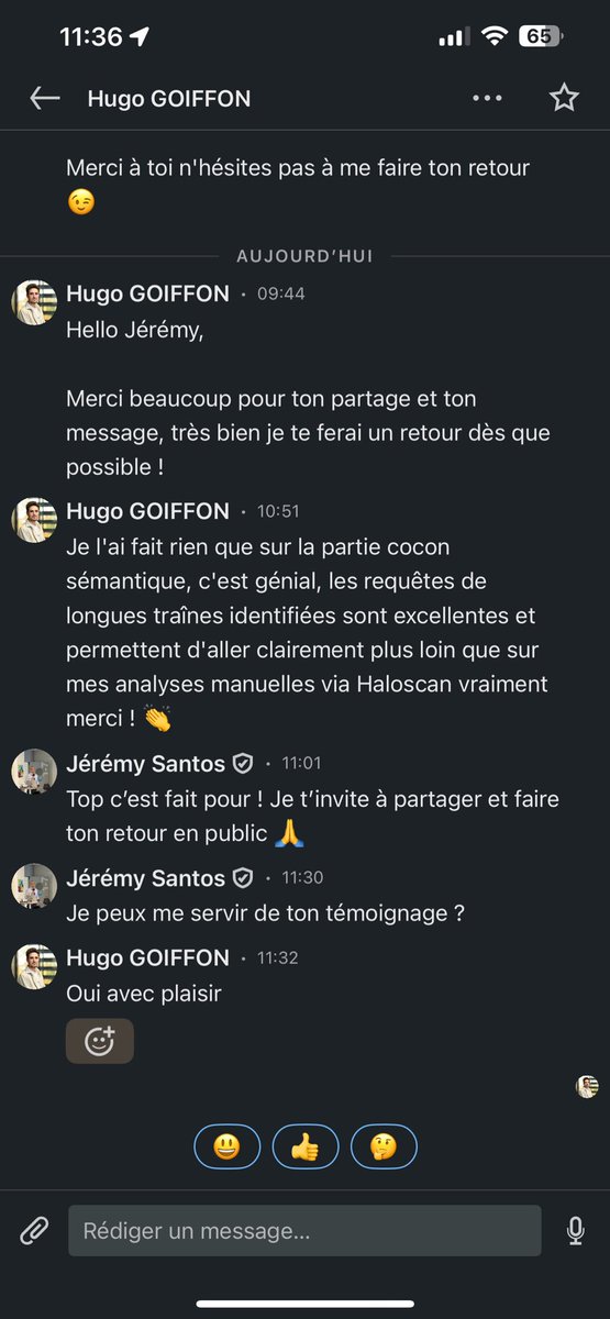 Voici un retour du MCP Haloscan 😉